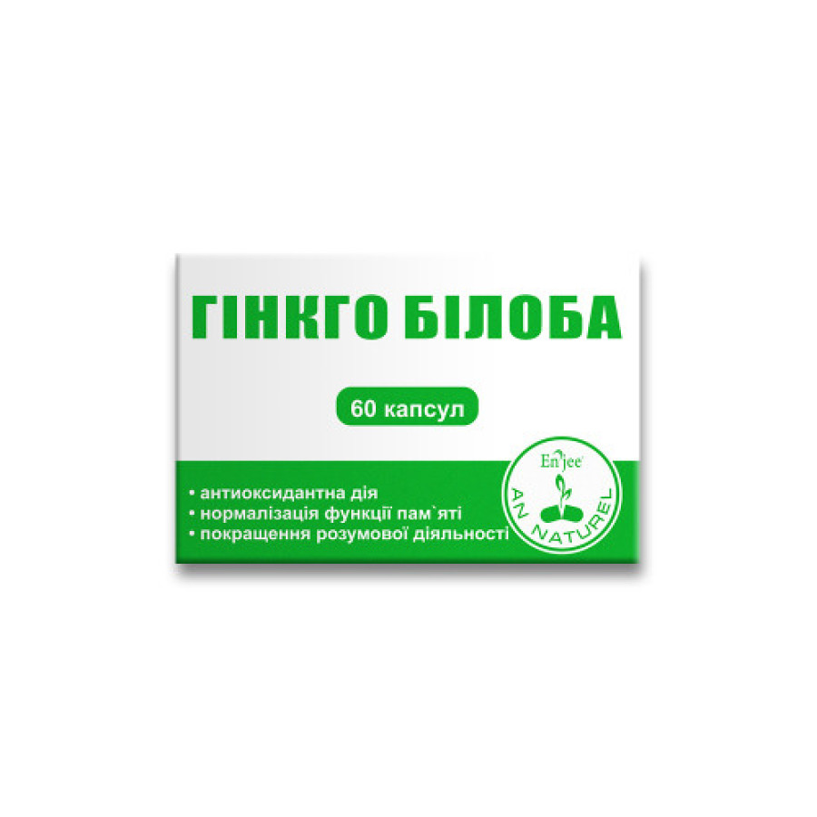 ГІНКГО БІЛОБА ENJEE, КАПС 0,4Г № 60