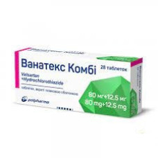 Ванатекс Комби табл. п/пл.об.80мг/12.5мг №28 (14х2