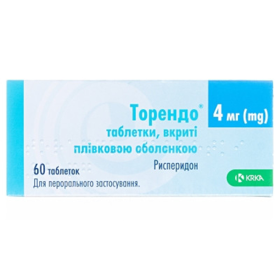 Торендо табл. п/пл.об. 4мг №60