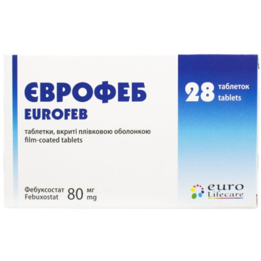 Єврофеб табл. 80мг №28