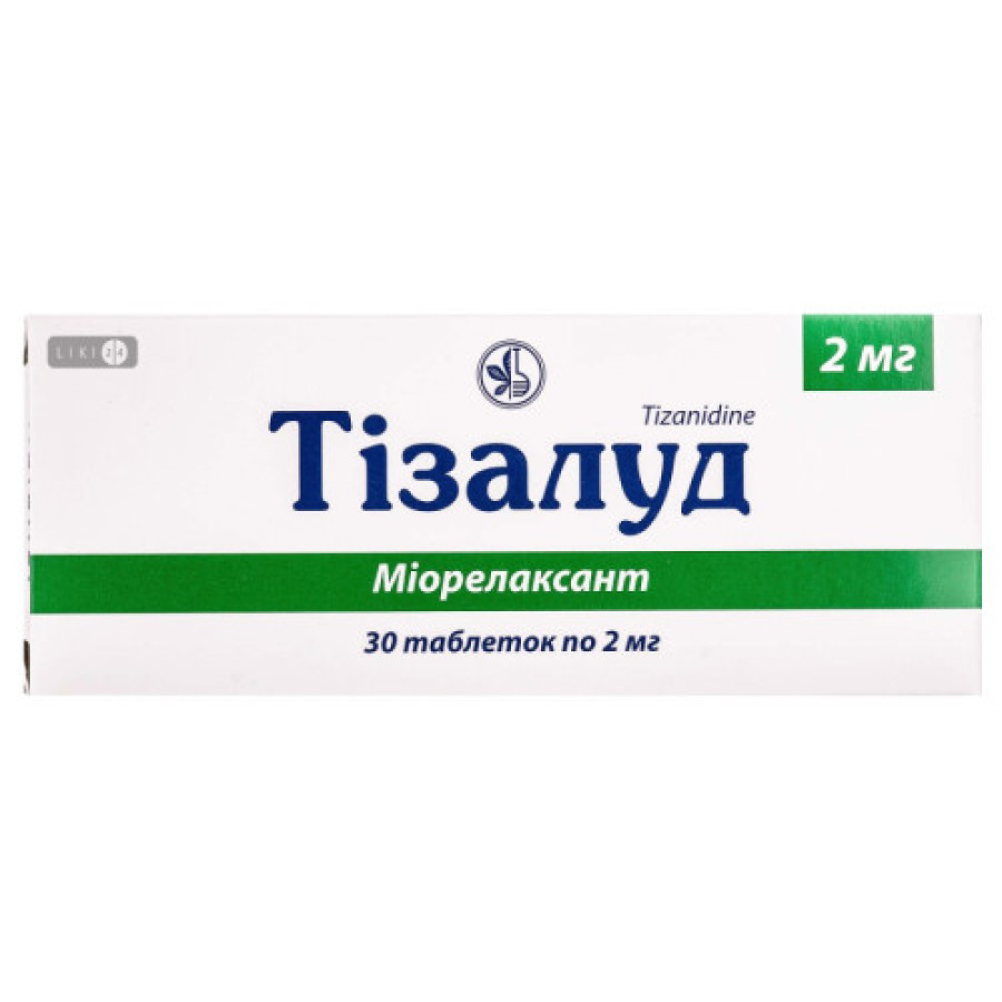 Тізалуд табл. 2мг N30