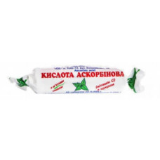 Аскорбінова к-та з цукром (м'ята) 0,025г №10
