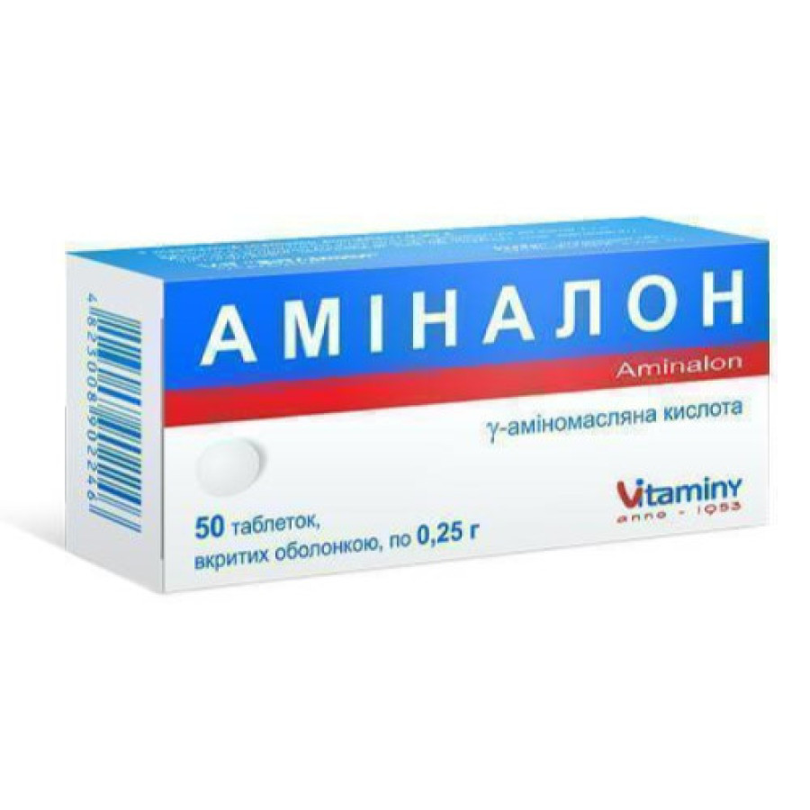 Аміналон табл. 0,25г №50 ТОП