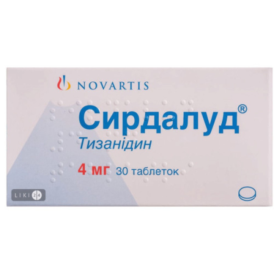 Сирдалуд табл. 4мг №30