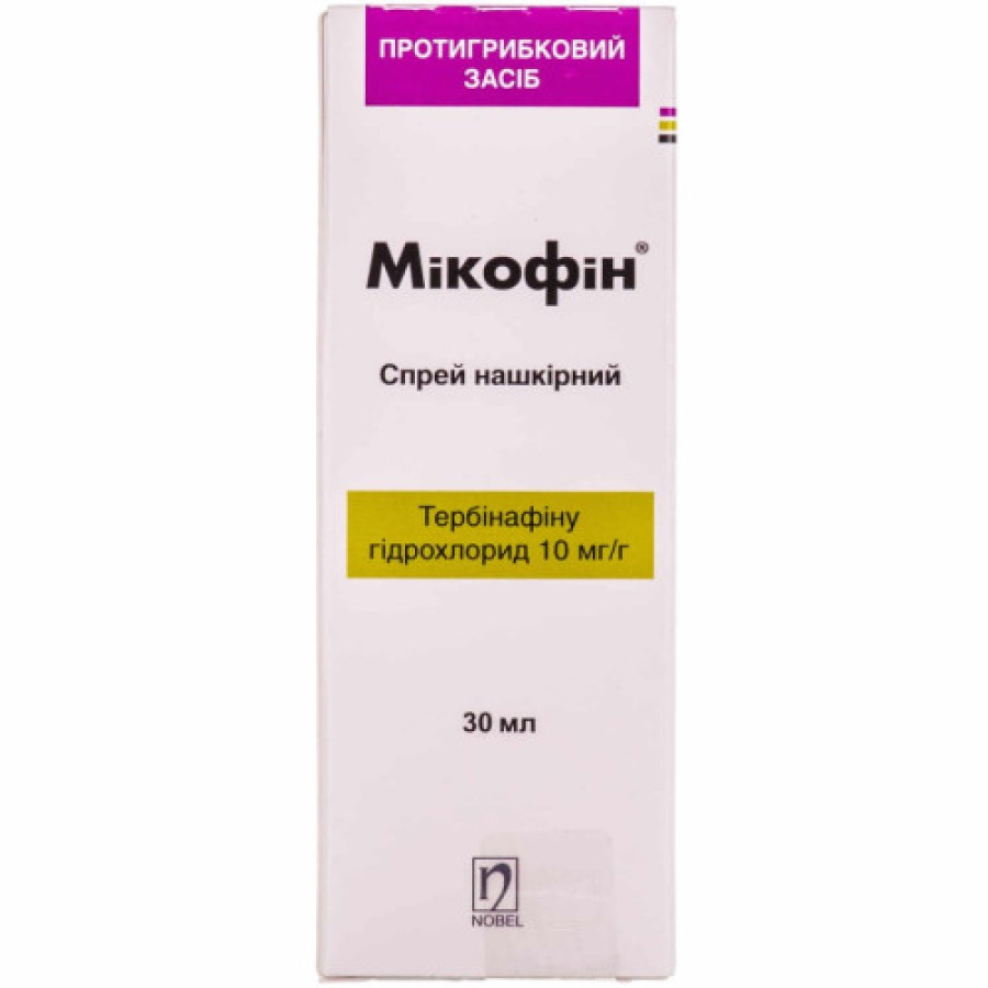 Мікофін спрей 1% фл. 30мл ТОП