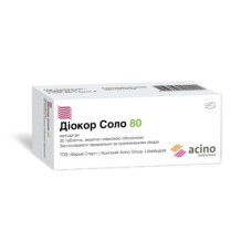 Діокор Соло 80 табл.п/пл.об.80мгN30 (10х3