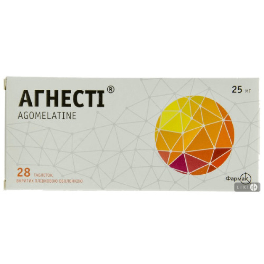 Агнесті таблетки по 25 мг №28