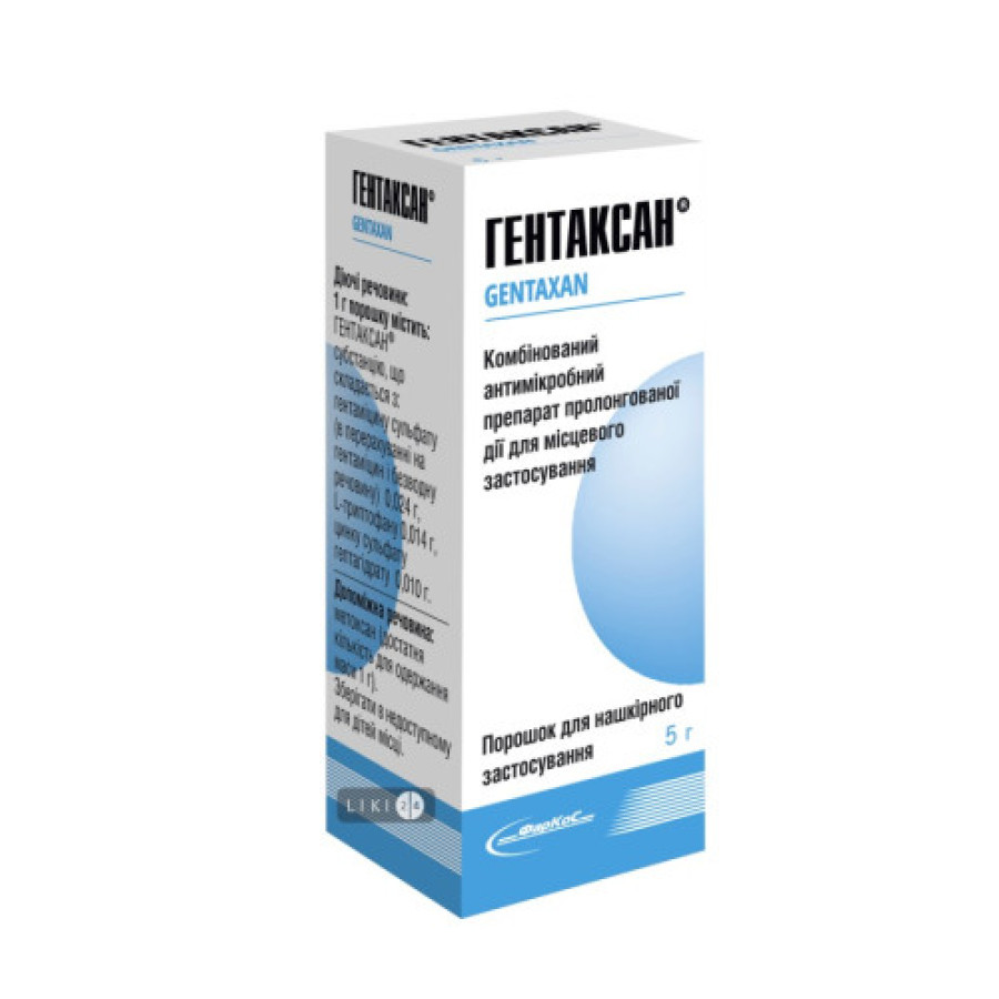 Гентаксан пор. фл-крапельний 5г
