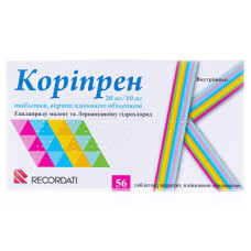 Корипрен табл. п/пл.об. 20мг/10мг N56