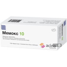 Мемокс 10 табл.в/п/о 10мг №60
