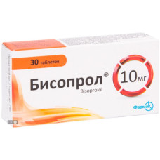 Бісопрол-Фармак табл. 10мг №30