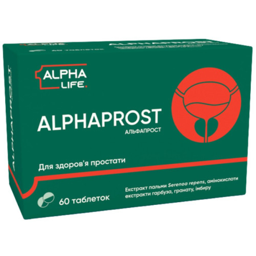 Альфапрост Alpha Life Alphaprost таблетки №60