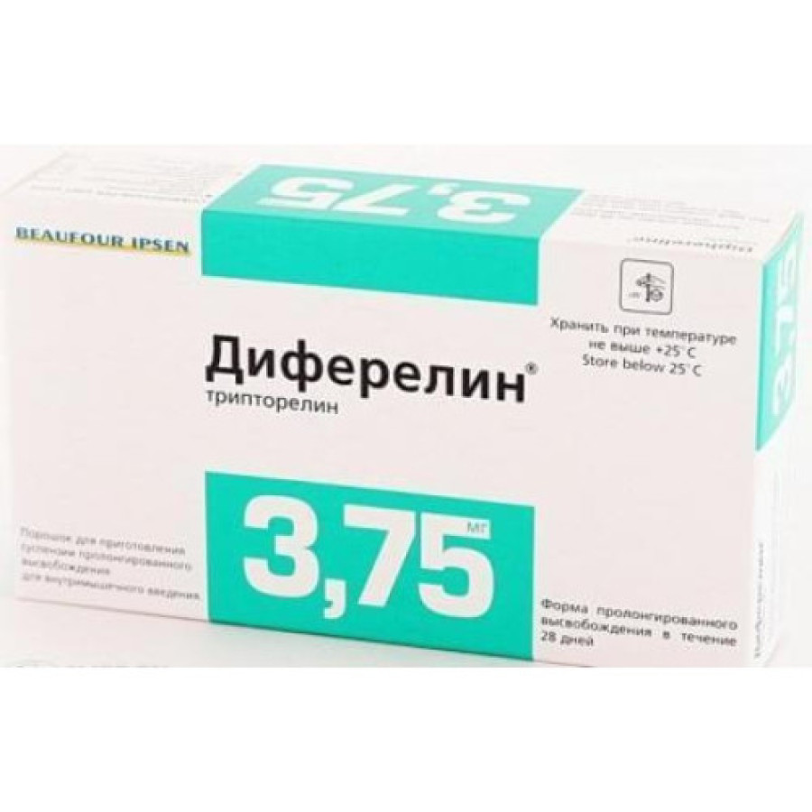 Диферелін пор по 3,75 мг + роз-н по 2мл №1фл
