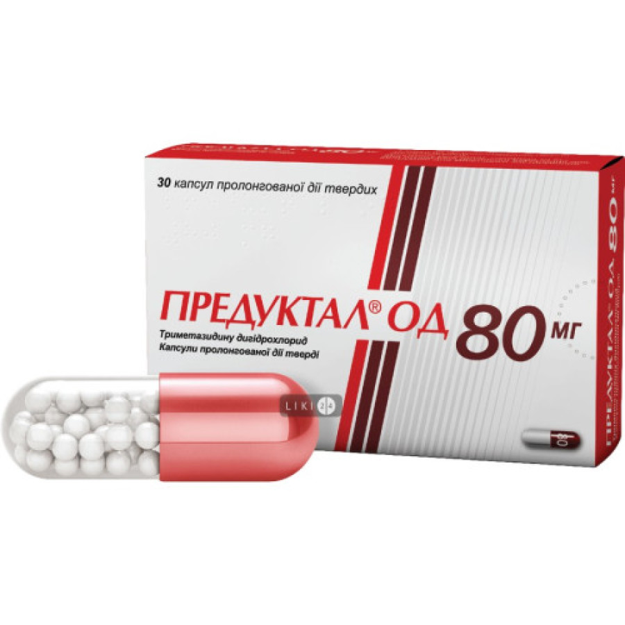 Предуктал ОД капс. 0.08 №30