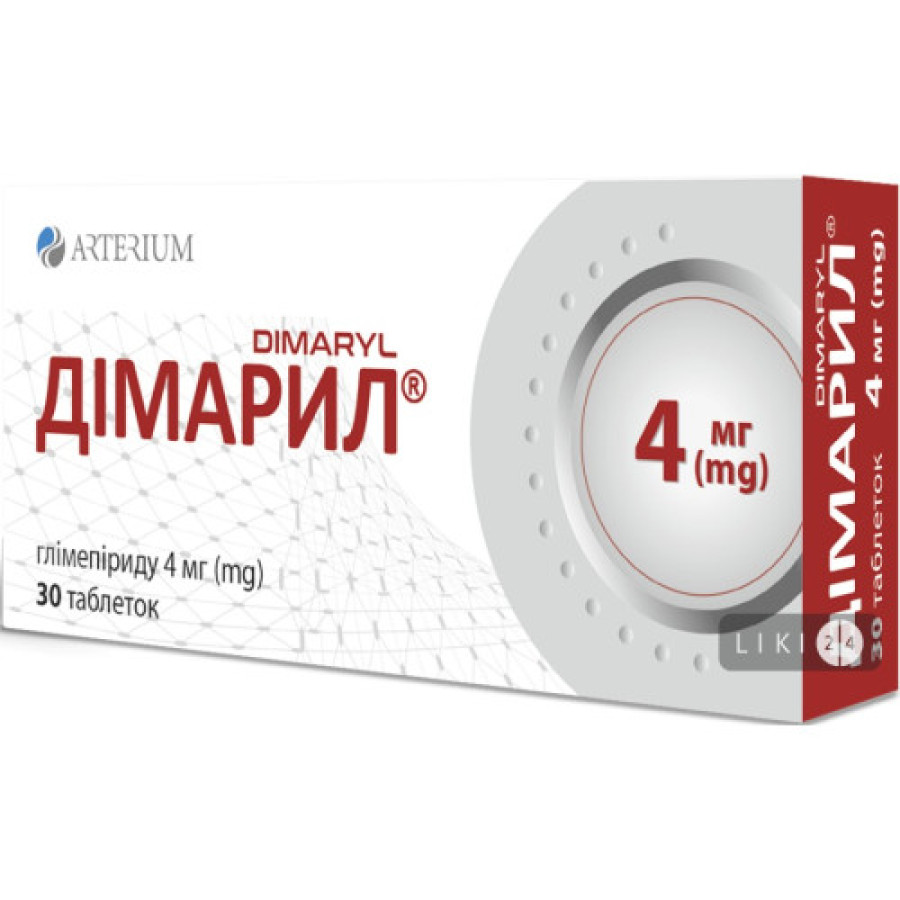 Дімаріл табл. 4мг №30