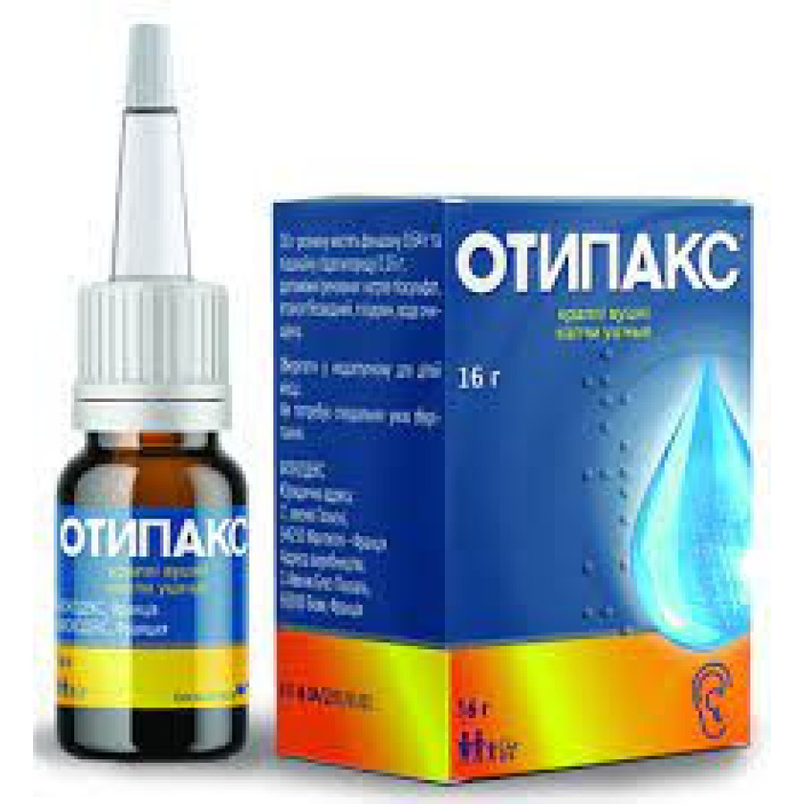 Отіпакс краплі вушні фл.16г