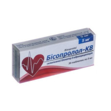Бісопролол-КВ табл. 5мг №30